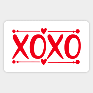 XOXO Hugs and Kisses Valentines Day Magnet